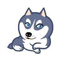 狗头吃瓜画法图片大全,趣味插画大盘点