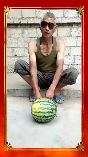 山东大爷吃瓜,品味田园，乐享人生